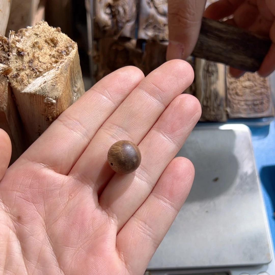 沉香吊坠小*?白棋1.4单珠