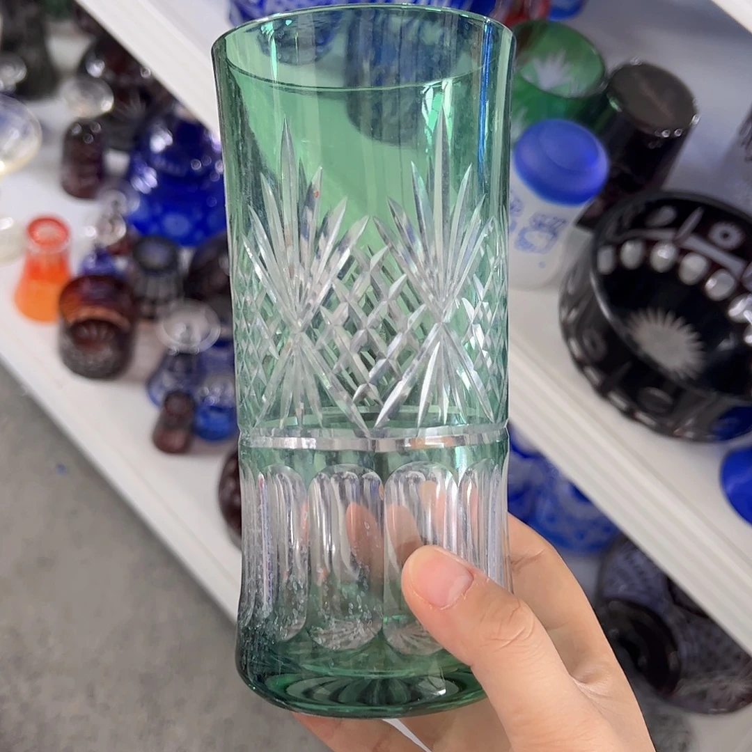 水晶玻璃高脚款微瑕一个