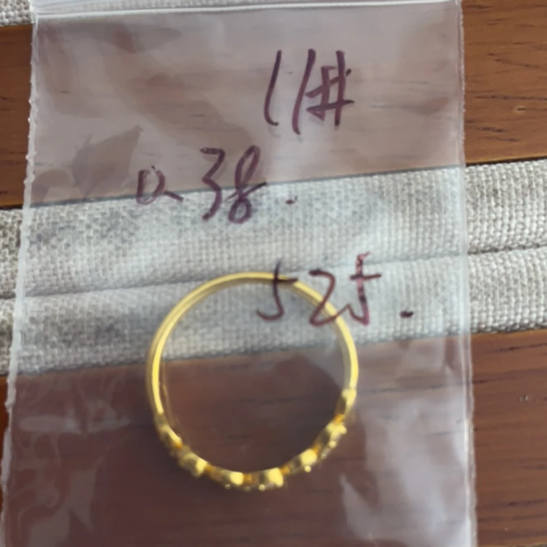 克重0.38 11号 麦穗6D戒指 足金999