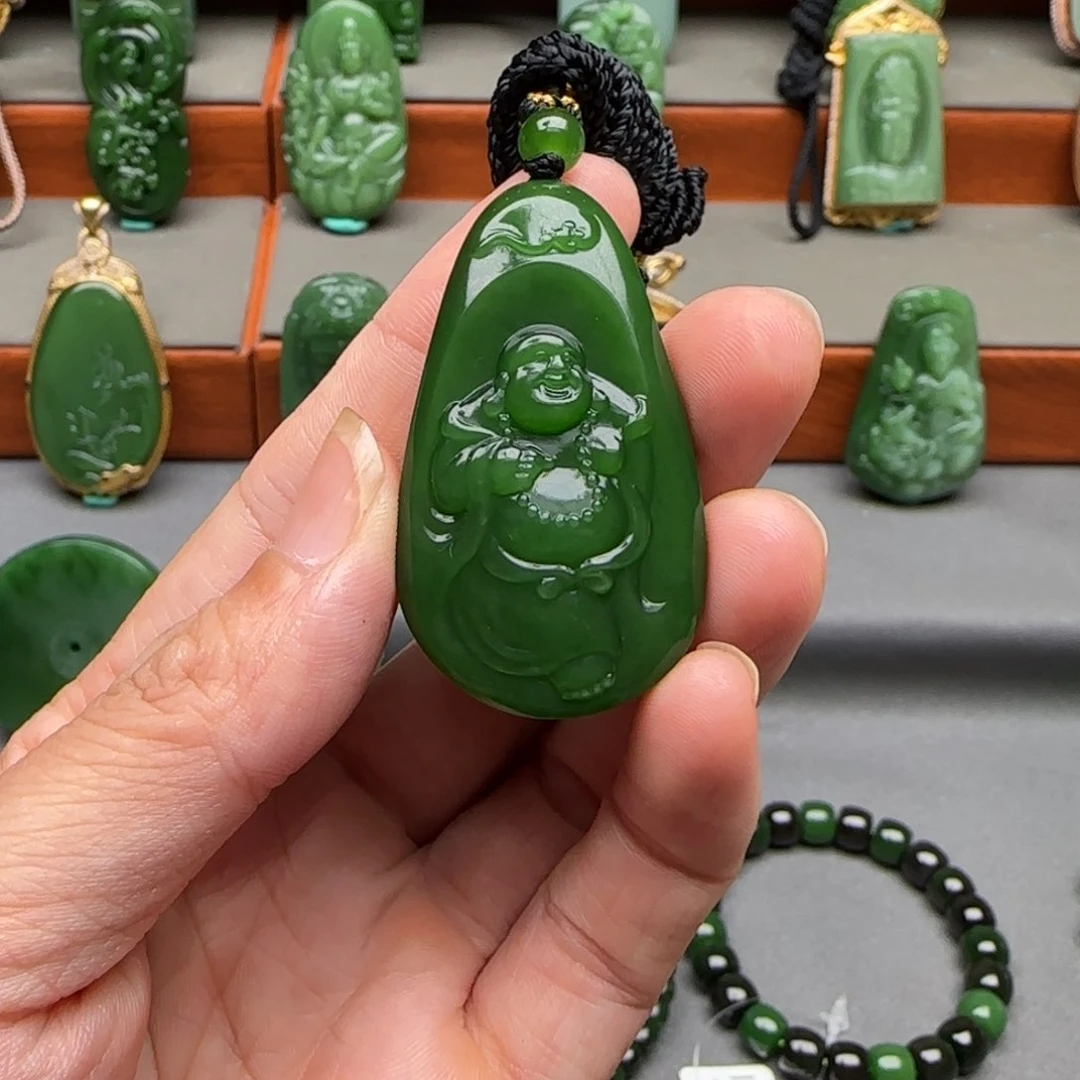 和田玉未镶嵌挂件