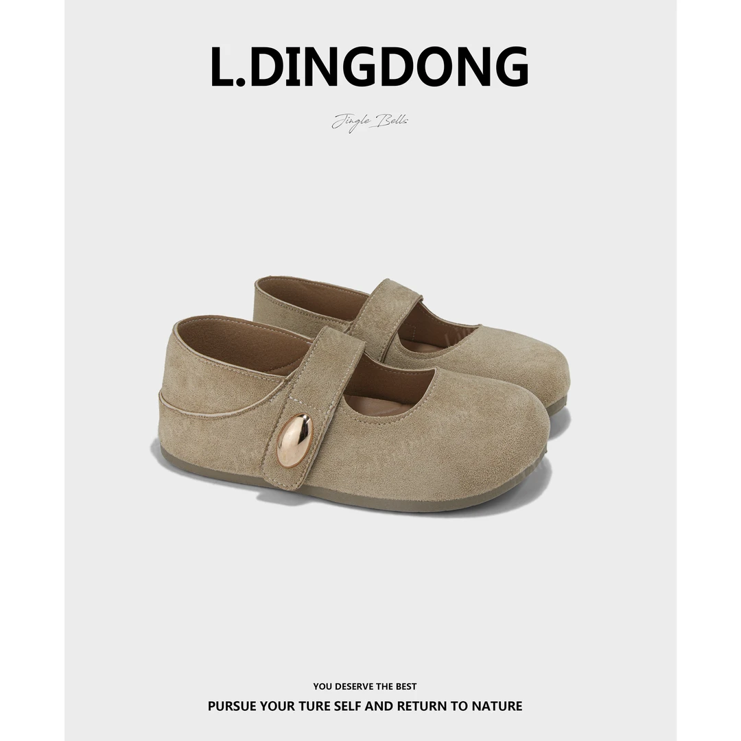 2025夏季新款增高休闲韩版单鞋温柔玛丽珍复古圆头包跟勃肯鞋CGX