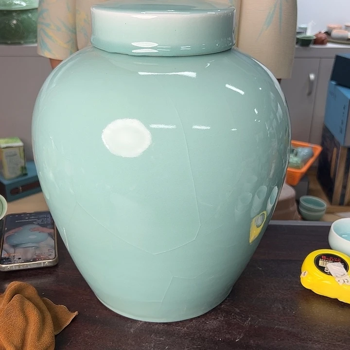 自***画小米茶器龙泉云间青瓷
