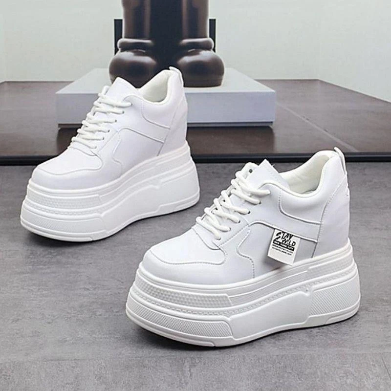 厚底增高厘米精品单鞋新款舒适百搭休闲小个子显瘦小白女鞋