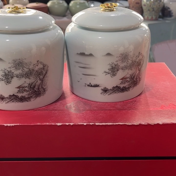 罐润鹏陶瓷精选高档陶瓷茶叶罐