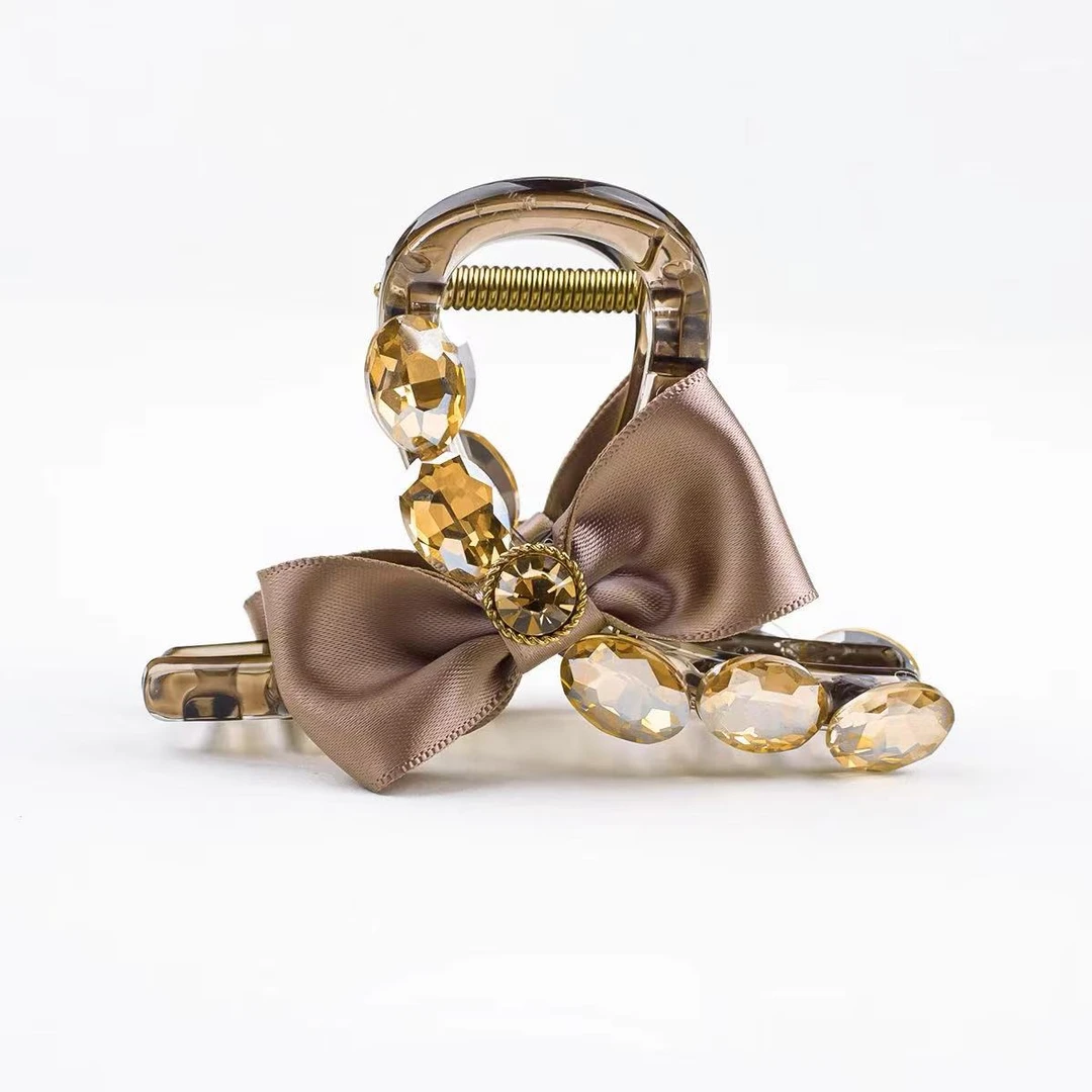 舞曲抓夹气质发夹蝴蝶结抓夹发夹女盘发鲨鱼夹头饰网红时尚发卡