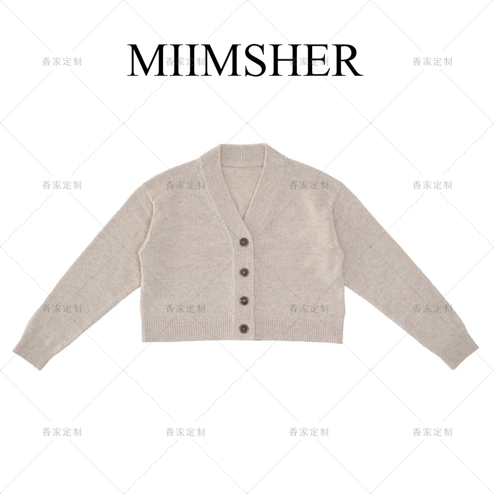 流光芭比水钻字母羊毛春季时尚百搭女长袖针织衫MS234089