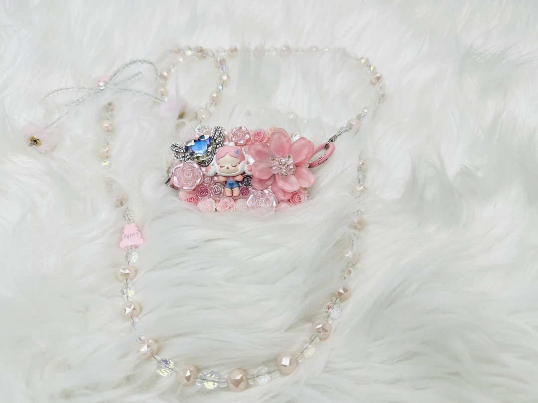 （现拆）正版萌粒长链闪闪链背夹diy混端