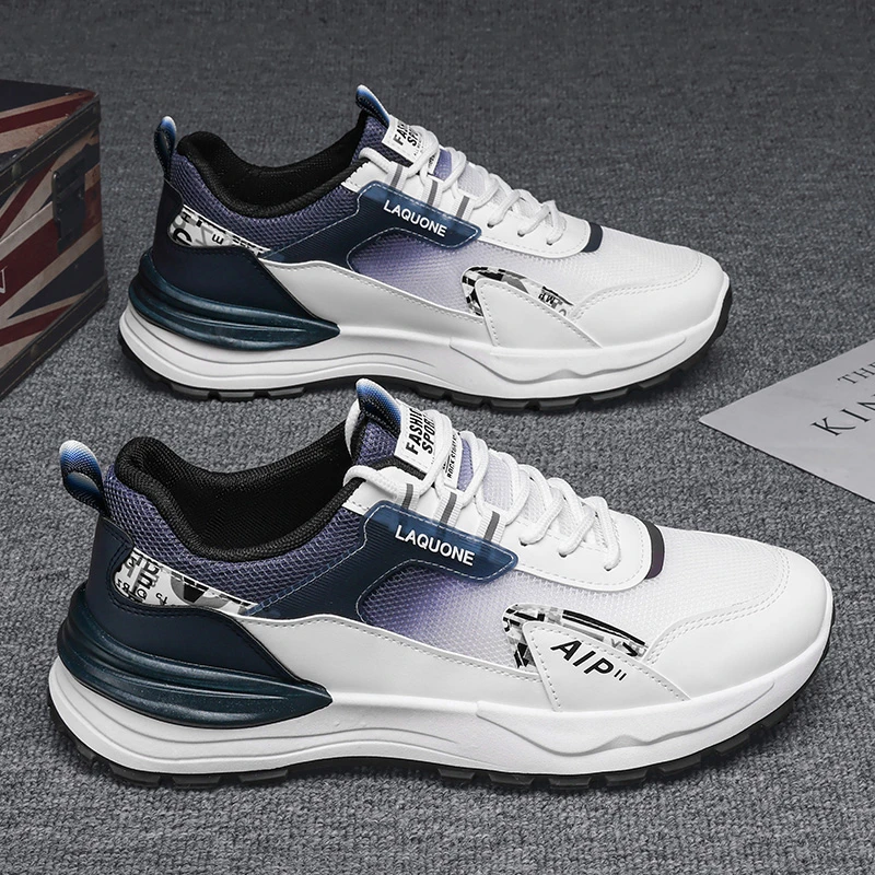 阿甘男鞋春季潮牌高级感夏季透气网面网鞋青少年运动休闲老爹潮鞋