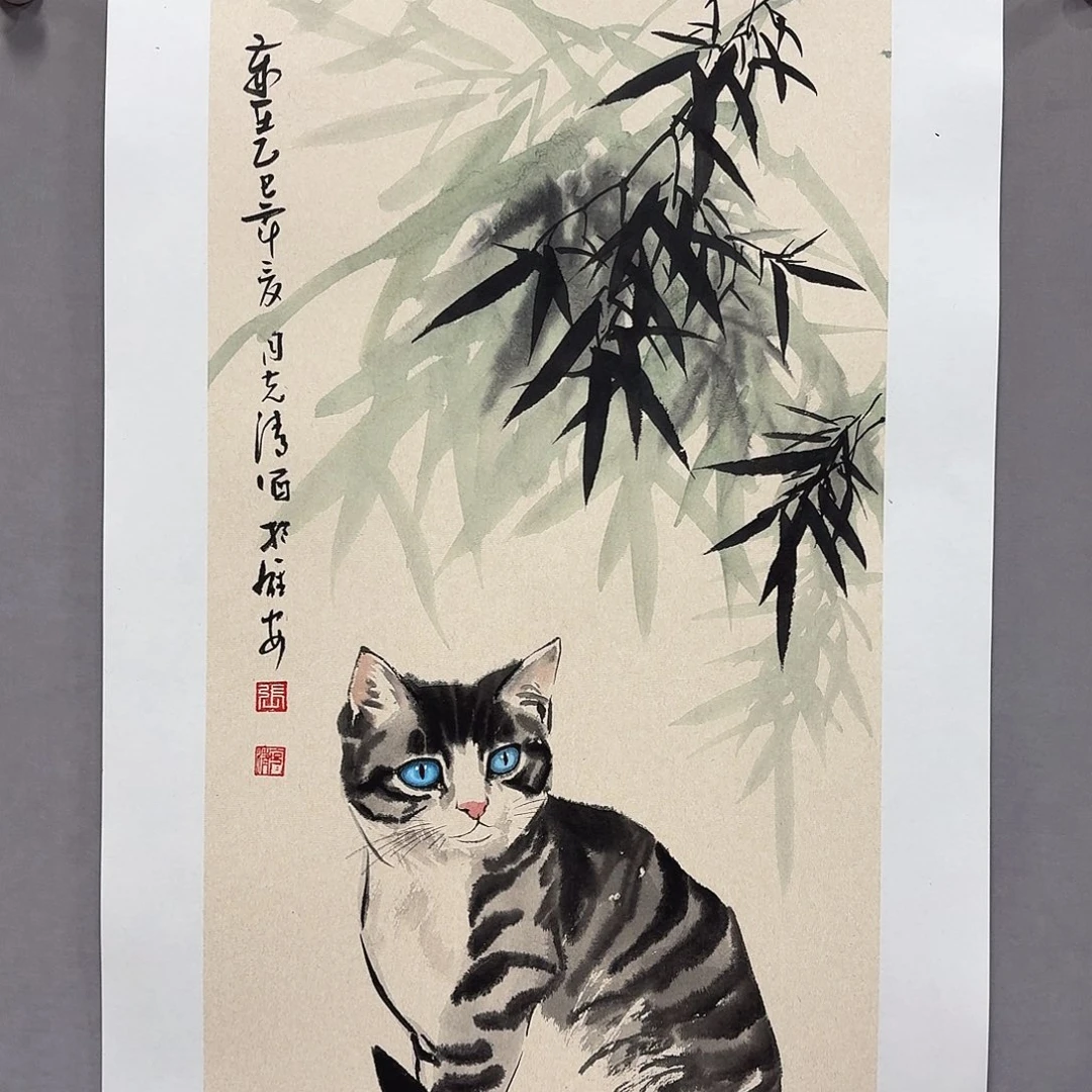 国画亲笔手绘放心去藏