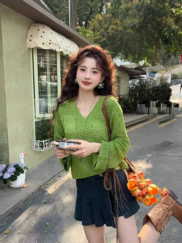 【G001-G999】【集合链接】春夏针织短袖长袖开衫镂空短款百搭上衣