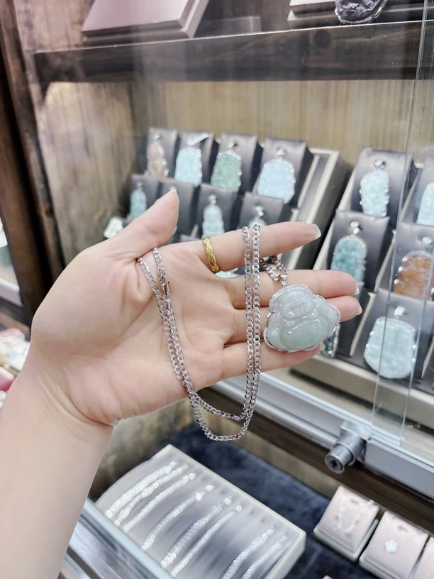 非金属合成锆石吊坠 锁骨链手工银制品时尚项链饰品链子配饰镶嵌