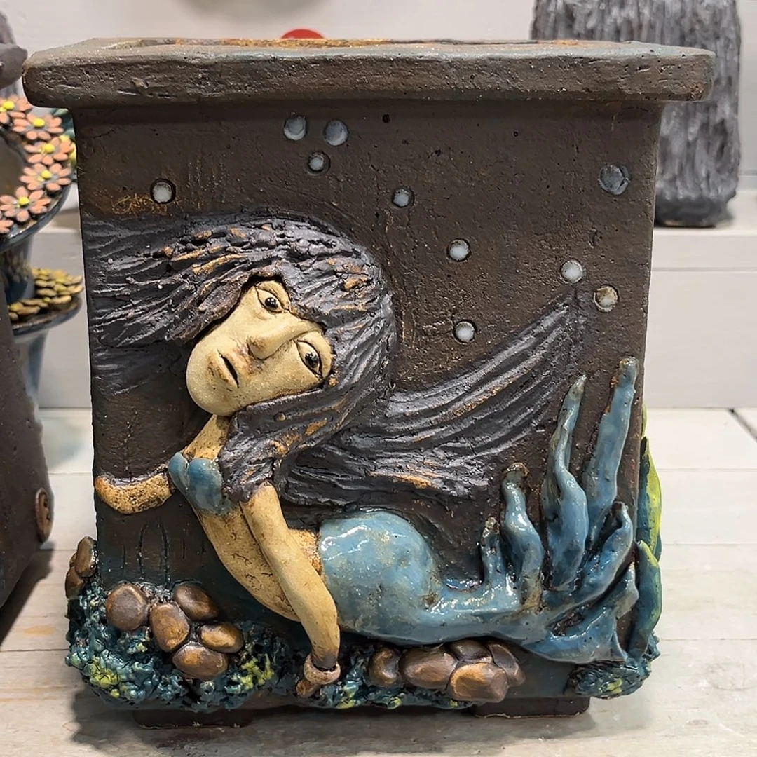 2 号微瑕陶然花器多肉植物手工花盆