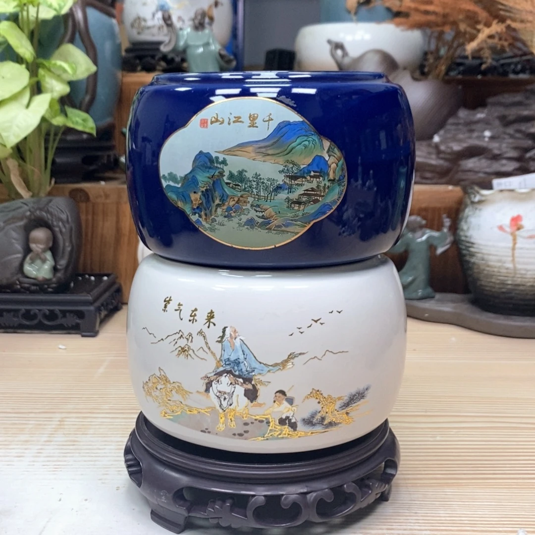 紫砂花盆陶瓷花盆艺术花盆