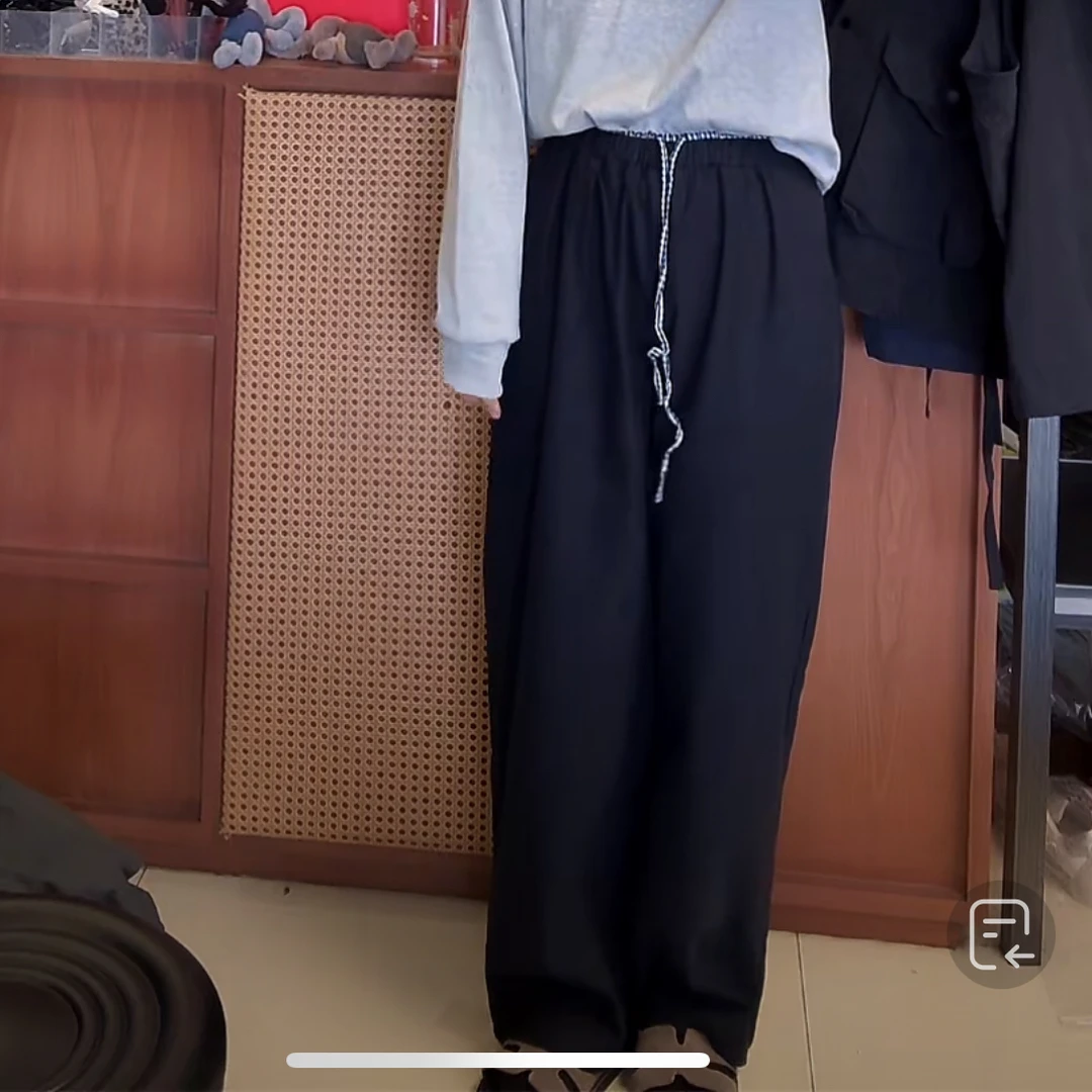 泡菜抽绳布裤子 不退