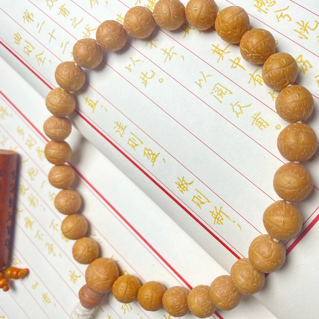 12mm+尼泊尔原皮原色27颗凤眼菩提手持【2025年新籽】