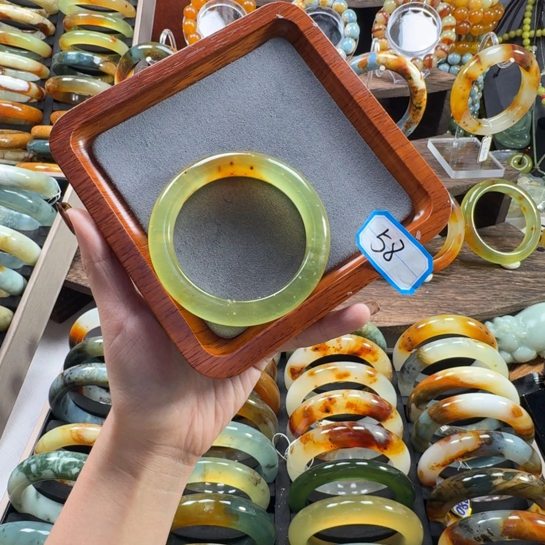 蛇纹石玉合金手镯