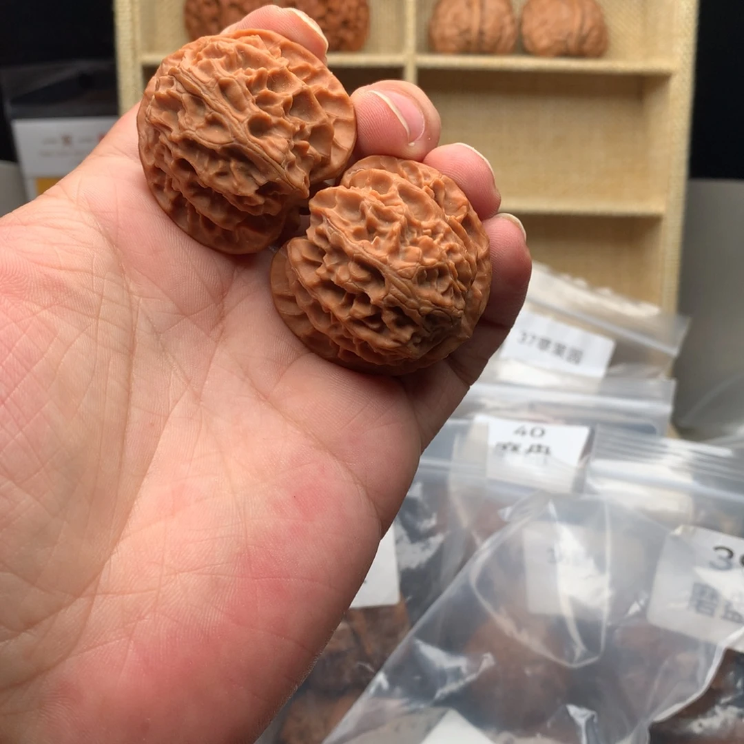 把件文玩核桃40尺全品无修苹果园