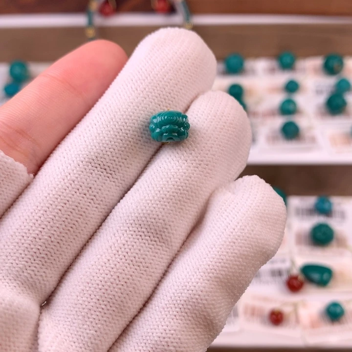 未镶嵌绿松石配饰j8.3*6.5