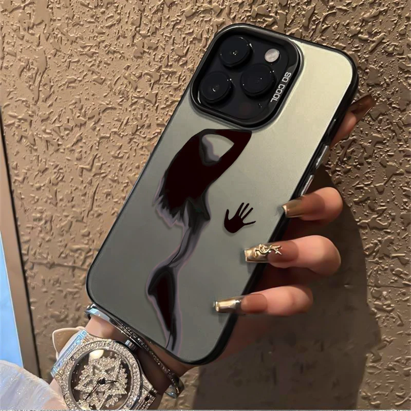 魅影适用苹果16promax手机壳iPhone15硅胶14保护套17新款个性抽象