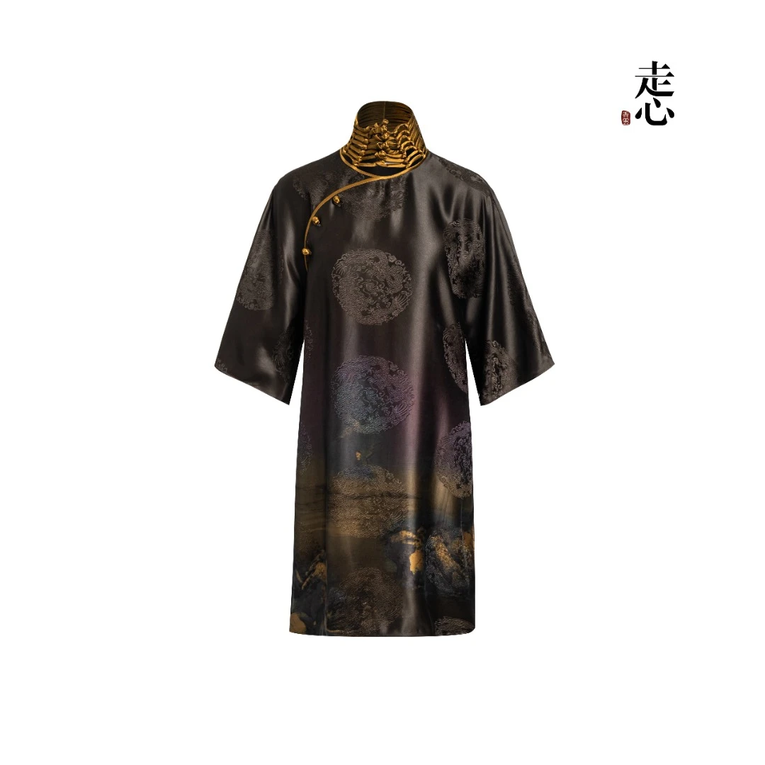 【香云走心】千里江山渐变紫 连衣裙25Z25115129