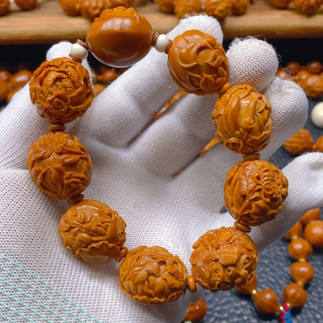 手串/手链橄榄核许忠英2.2满工，花开富贵