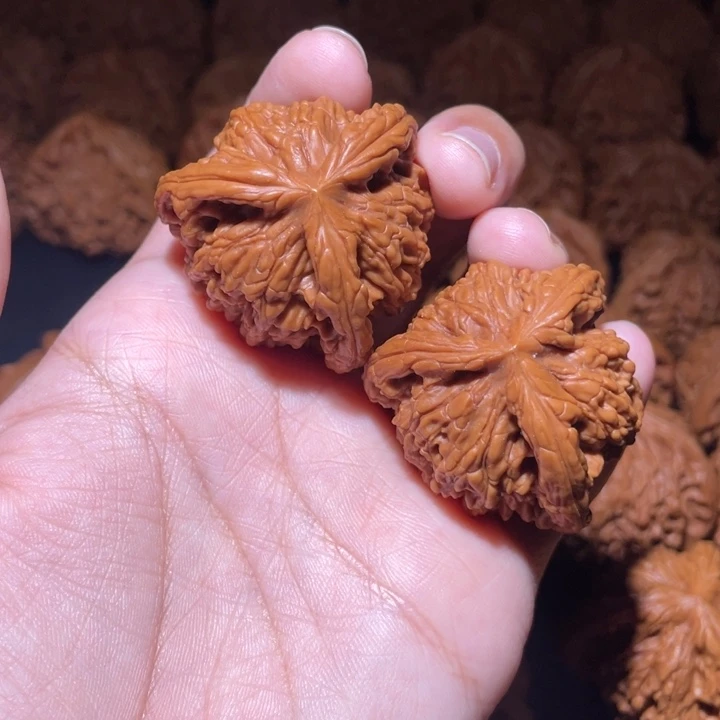 古***特桃核吊坠小妹三棱