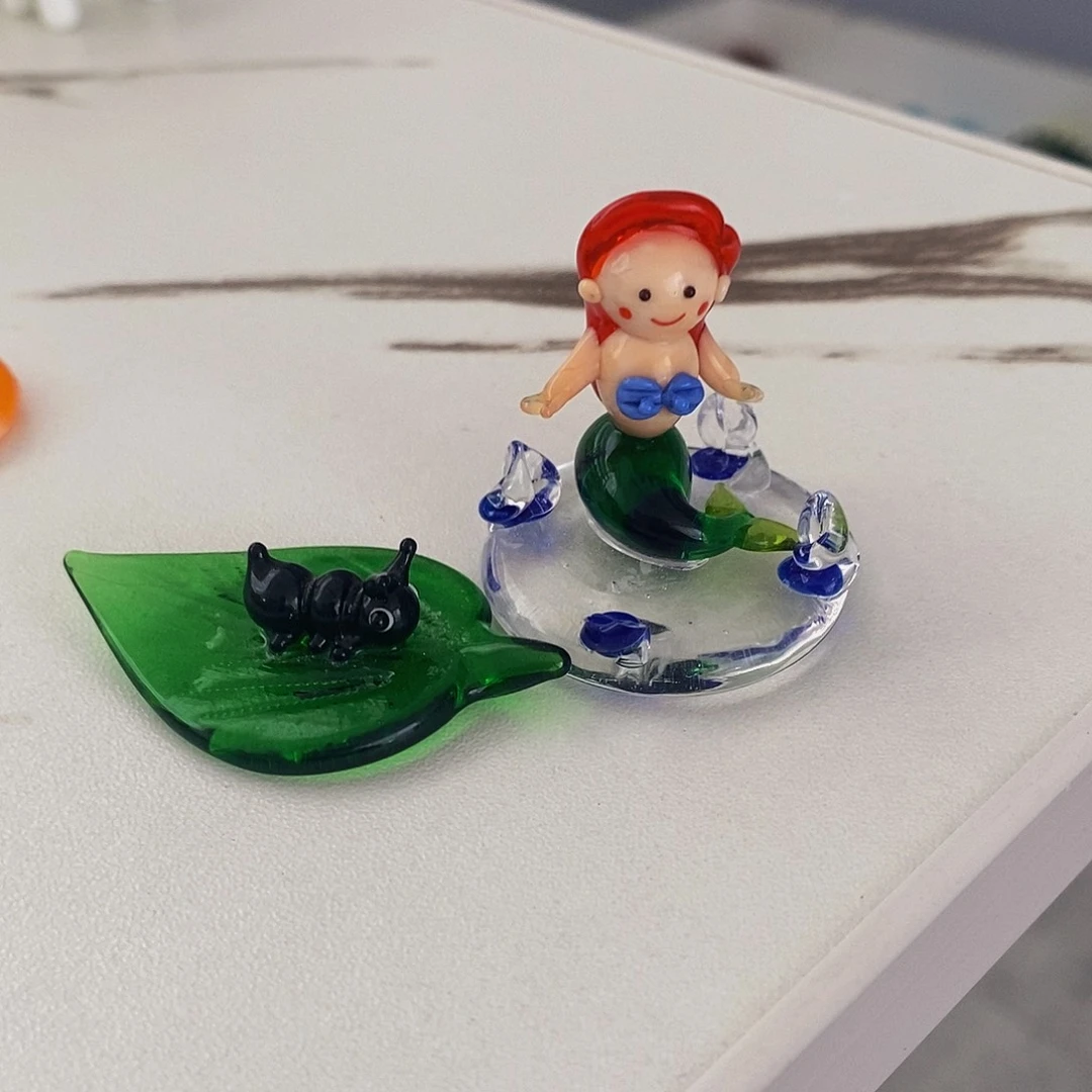 小***妈琉璃手工艺品美人鱼