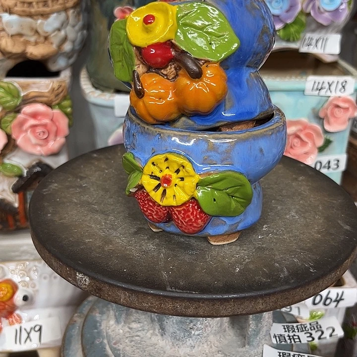 紫砂花盆粗陶材质多肉花盆