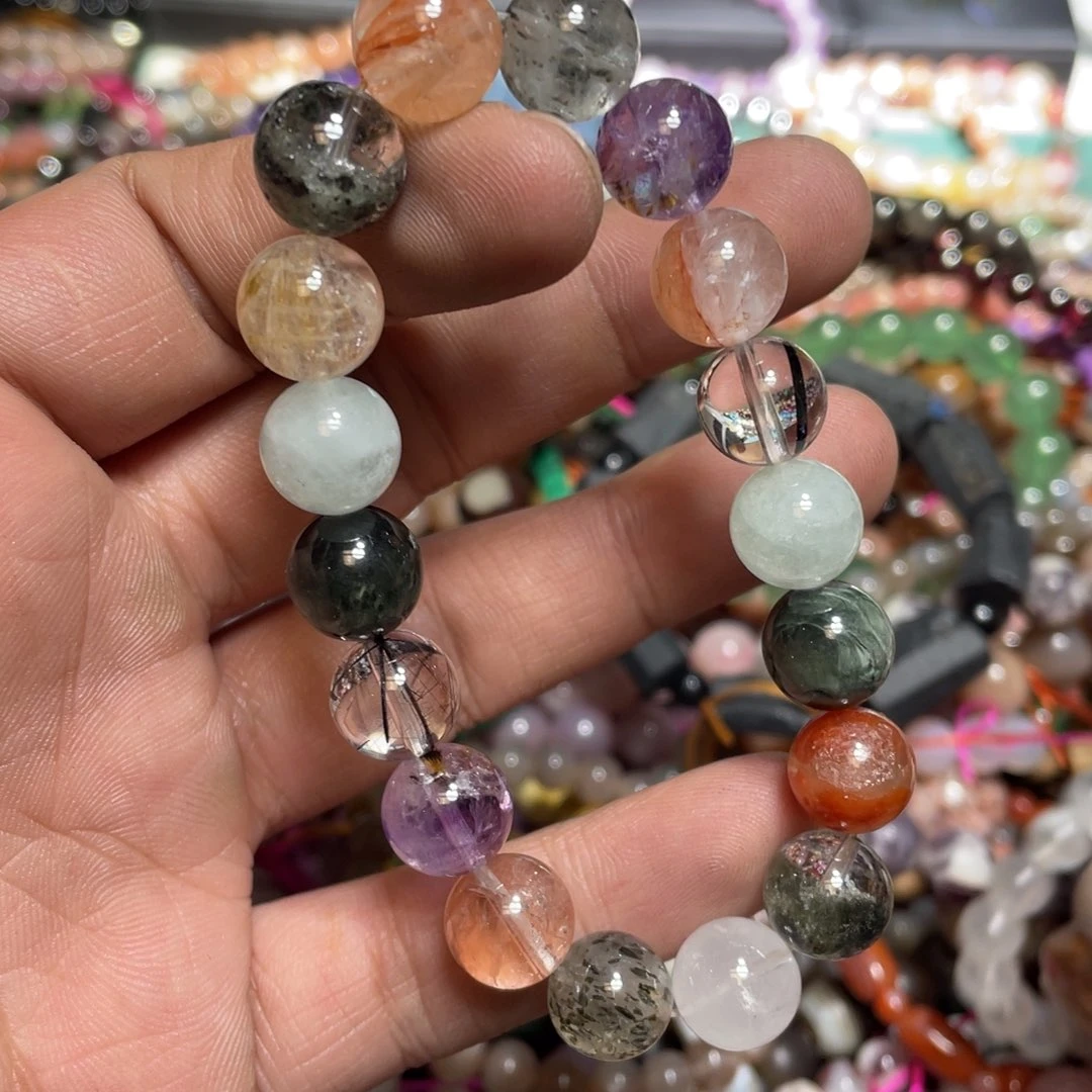 紫晶颈饰银S800镀金镶嵌