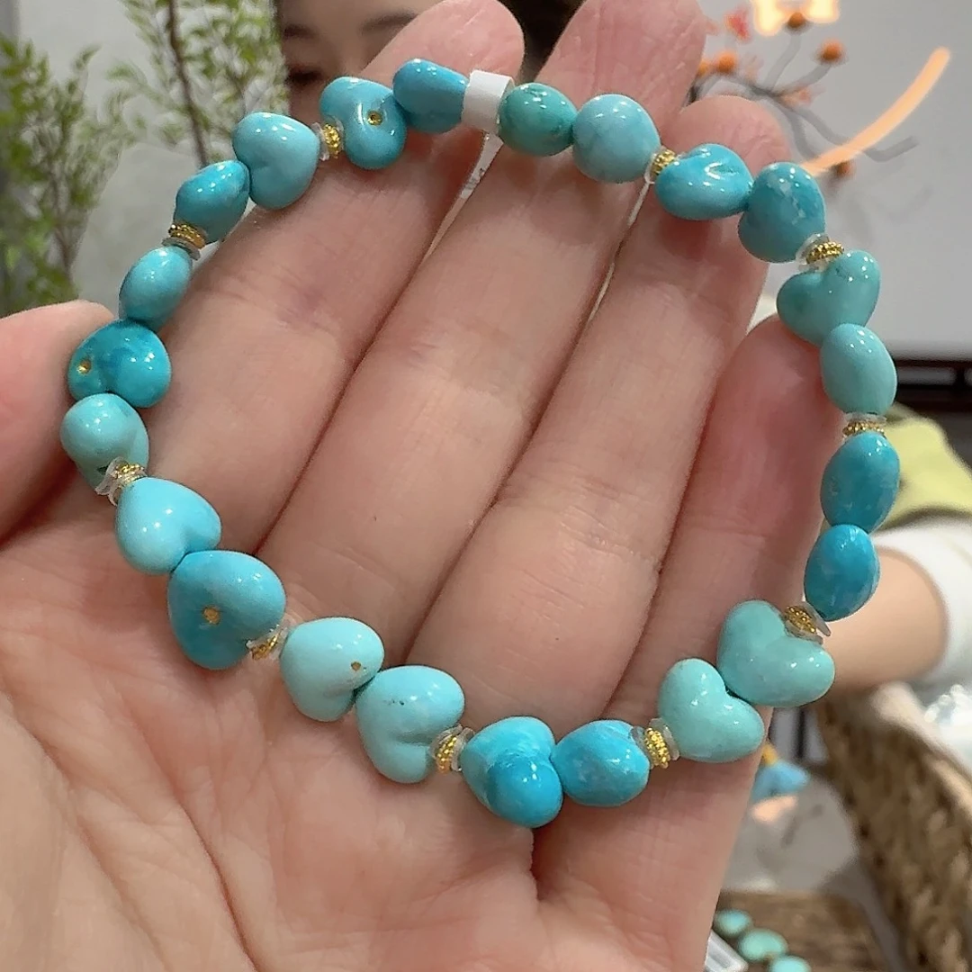 绿松石18K金镶嵌珠宝奇石