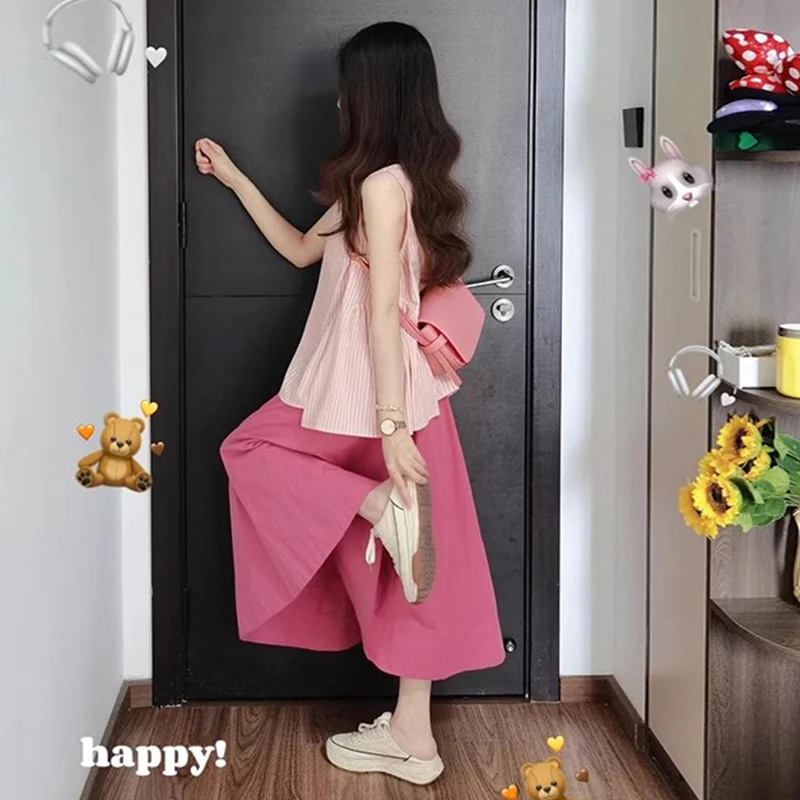 2904多巴胺韩系连衣裙子女夏季小个子茶系穿搭一整套新款初恋清纯