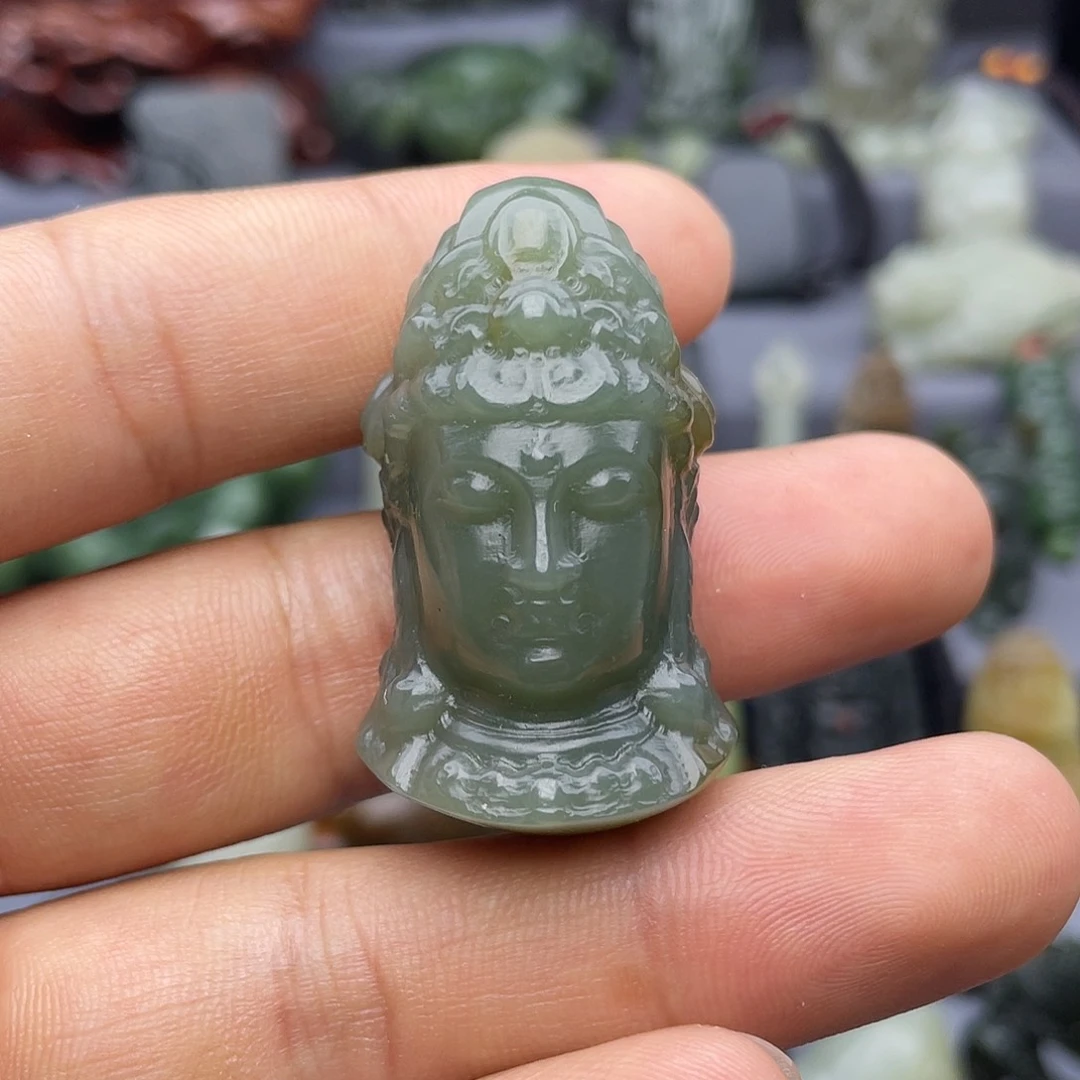 和田玉未镶嵌挂件