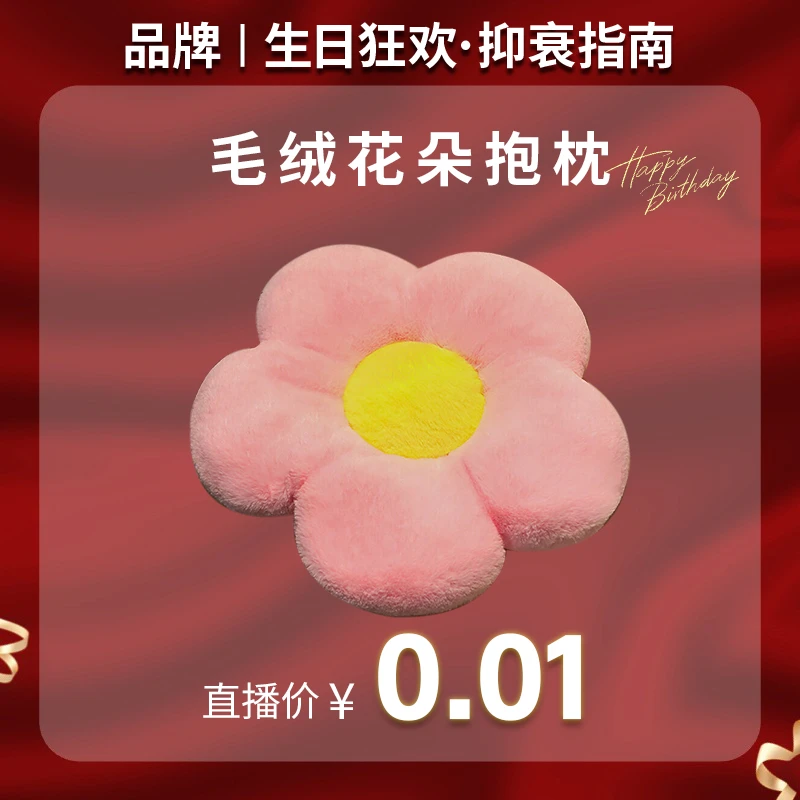 花朵抱枕 创意抱枕 简约柔软