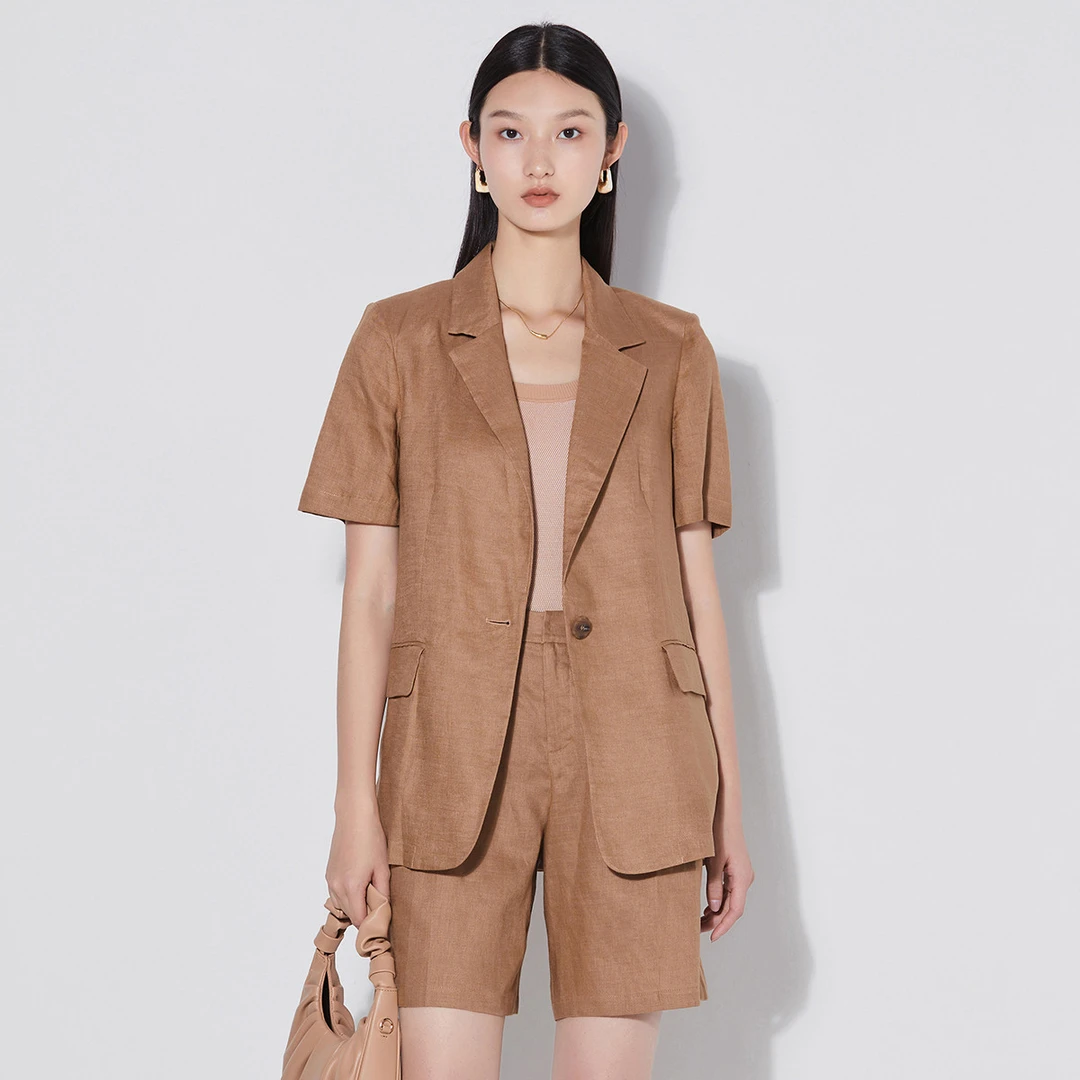 【陈大可】时尚通勤西装西服夏季外套薄款简上衣百搭纯色M410010