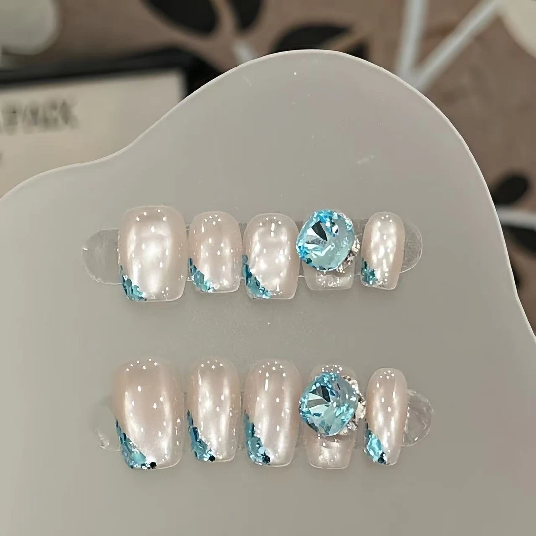 人鱼之泪-Naier奈儿轻奢高定美甲10片装