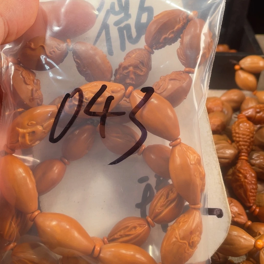 橄榄核手串/手链刘*橄榄核雕工艺手串 瑕疵介意勿拍