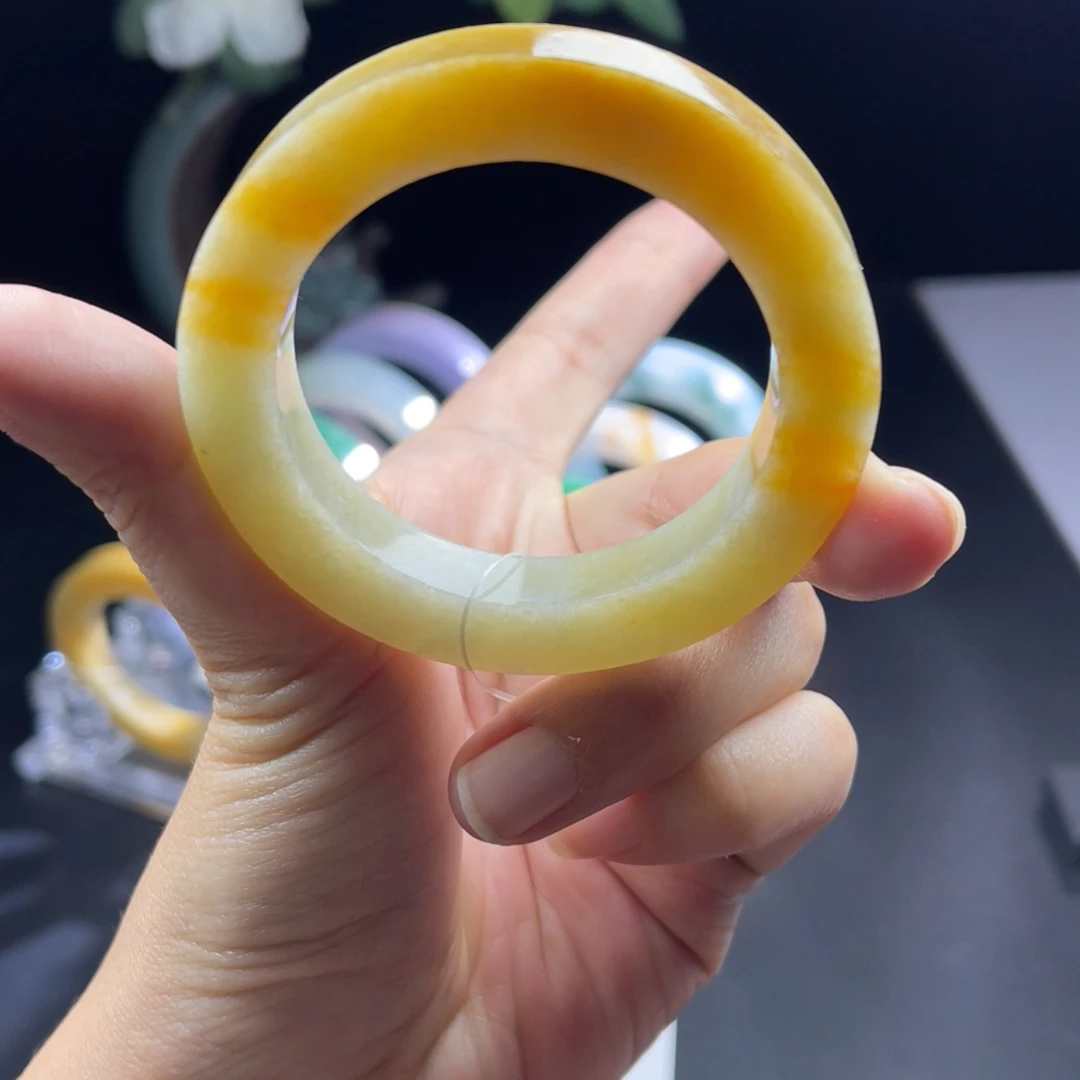 定制翡翠未镶嵌天然翡翠A货手镯