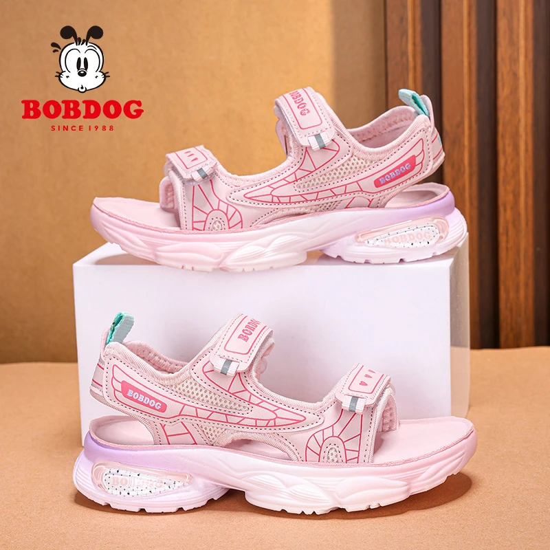 巴布豆女童凉鞋2025夏季新款中大童运动防滑凉拖女孩童鞋沙滩鞋潮