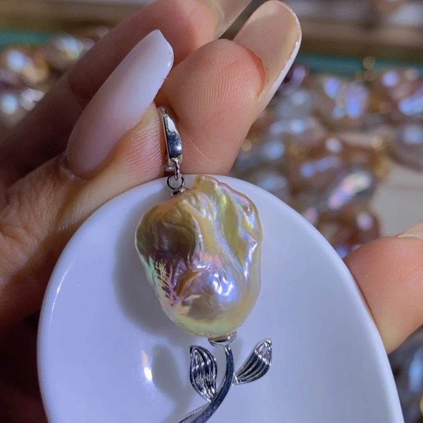 【闪购商品】淡水珍珠天然珍珠（微瑕）合金