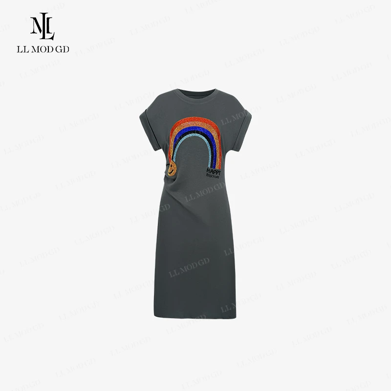 宽松连衣裙显瘦气质休闲夏季减龄连衣裙-1017