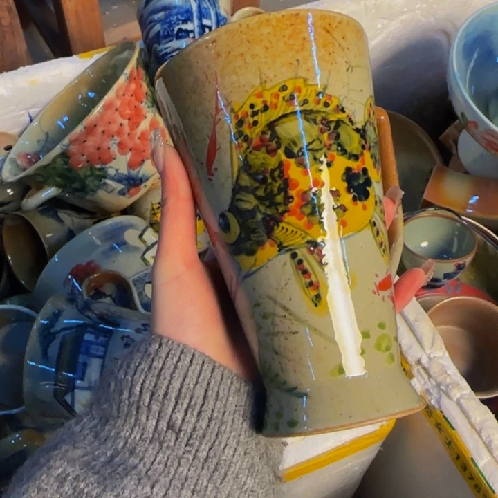 瓷片景德镇陶瓷手工手绘