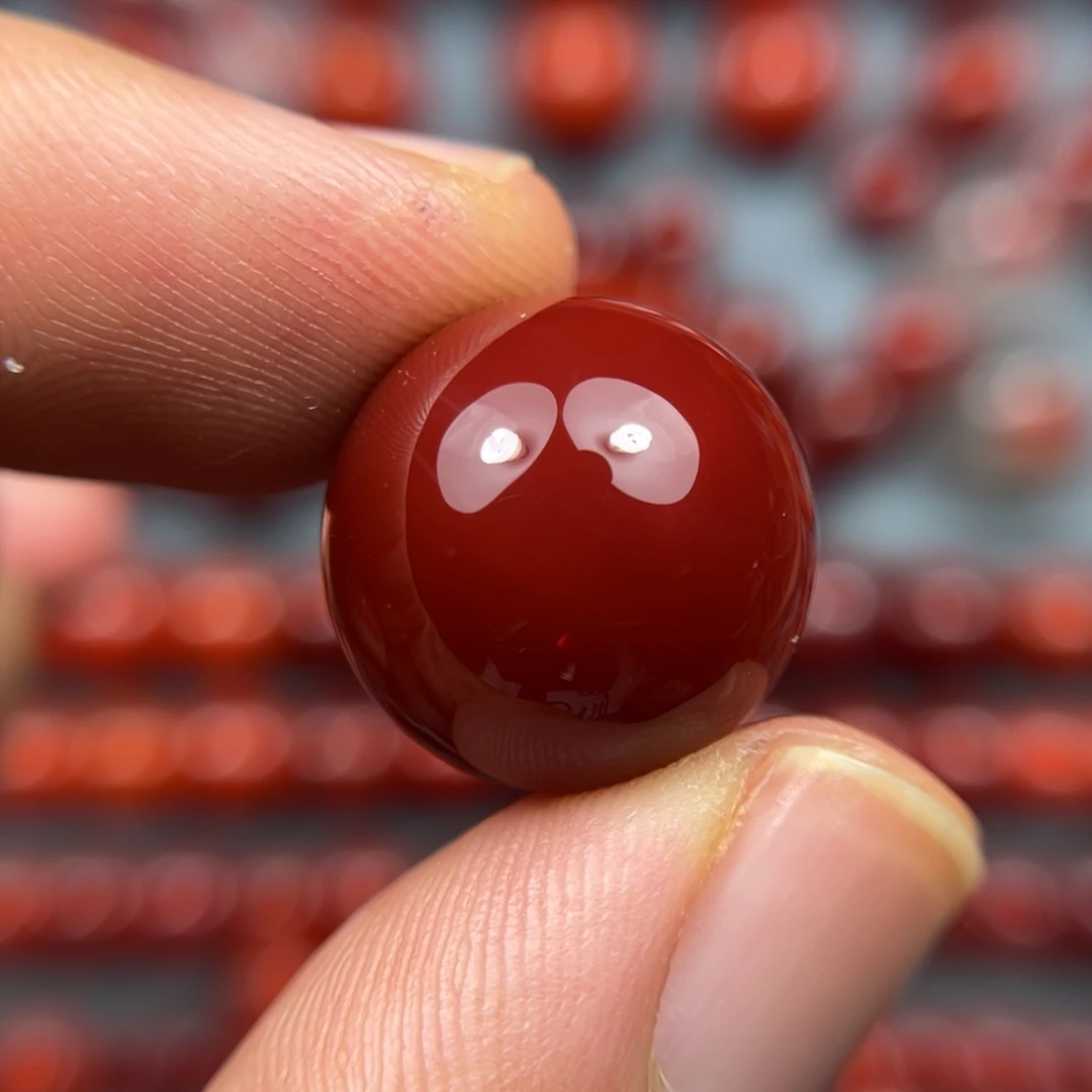 南红玛瑙未镶嵌珠宝奇石尺寸17.5牛血红满肉