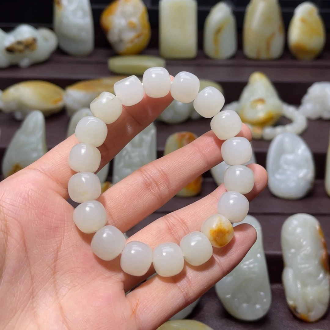 和田玉未镶嵌手链