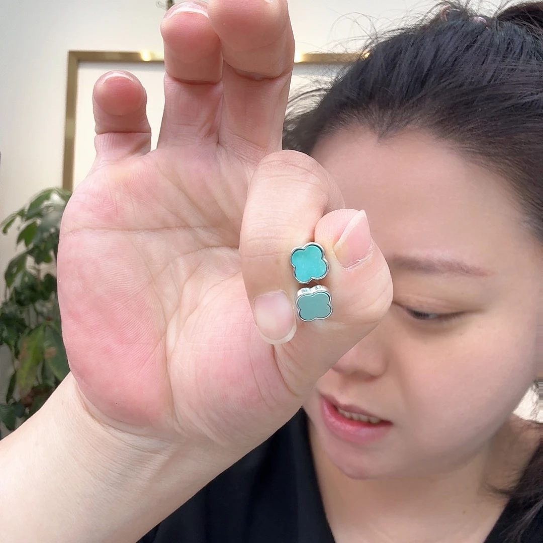 银S925镶嵌绿松石珠宝奇石193