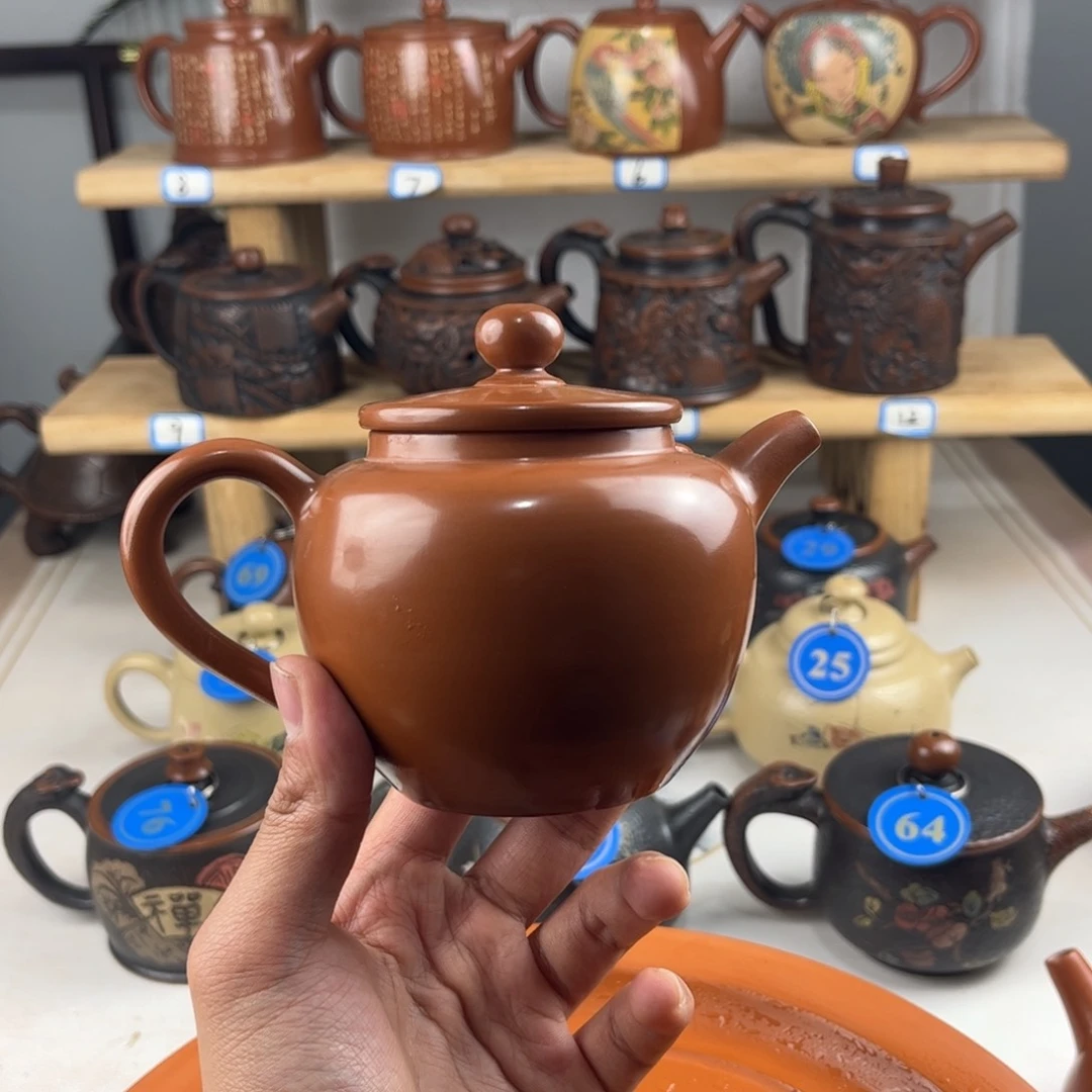 壶建水紫陶全手工制作，老匠人传承手艺
