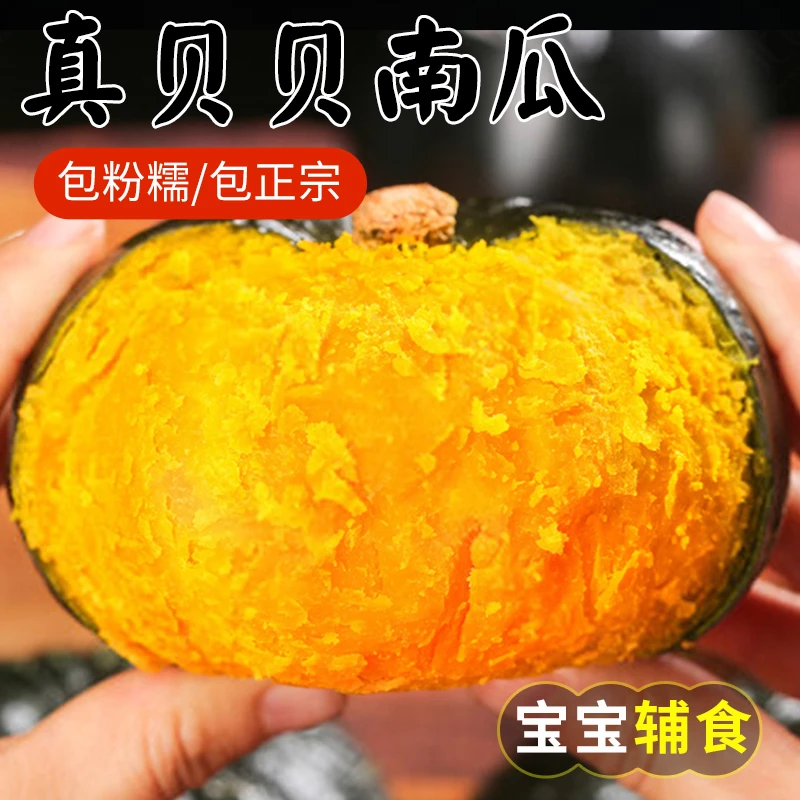 正宗贝贝南瓜粉糯香甜新鲜板栗味小南瓜代餐婴儿宝宝辅食孕妇带箱