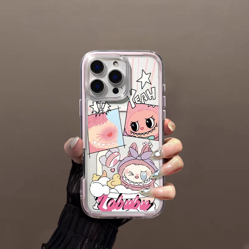 ins拉布布漫画炫彩磁吸适用华为苹果16/15iphone13promax手机壳