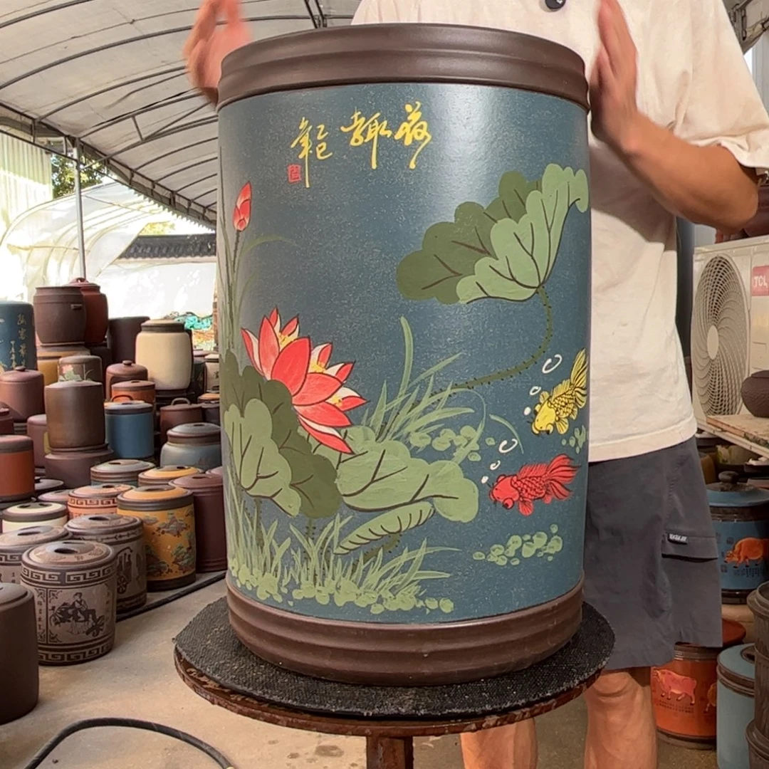 紫砂茶叶罐60 饼茶叶罐