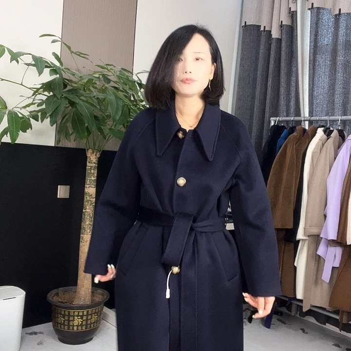 双面呢大衣L码一手长