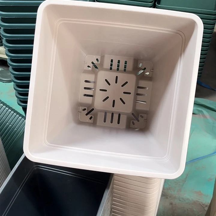 塑料瑕疵23口径方盆5个颜色随机